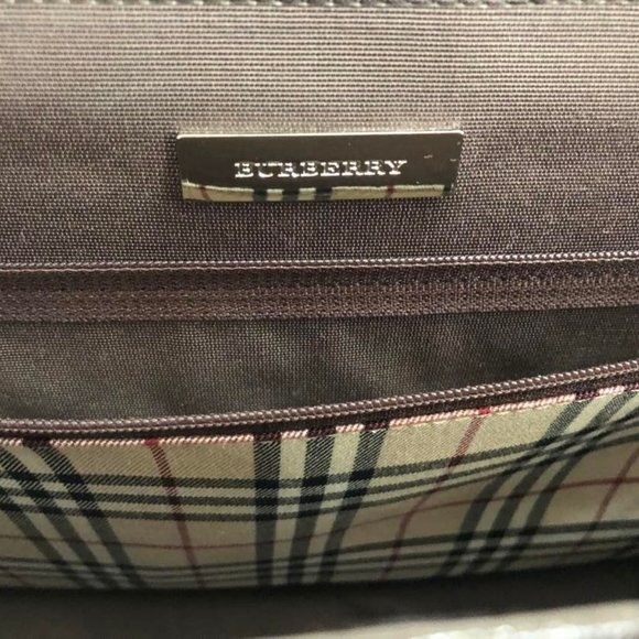 Burberry Nova Check Saffiano Leather Handbag - Picture 8 of 11